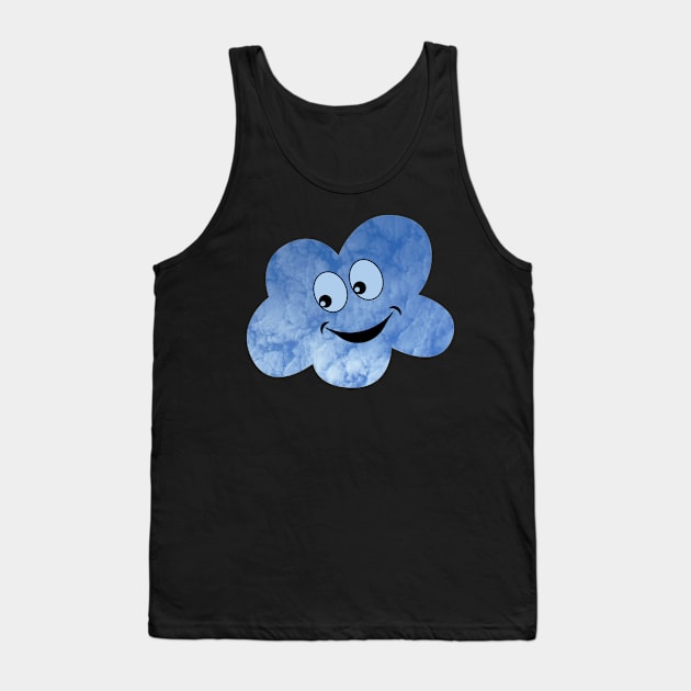 Cute Happy Smiling Cloud Tank Top by KaSaPo